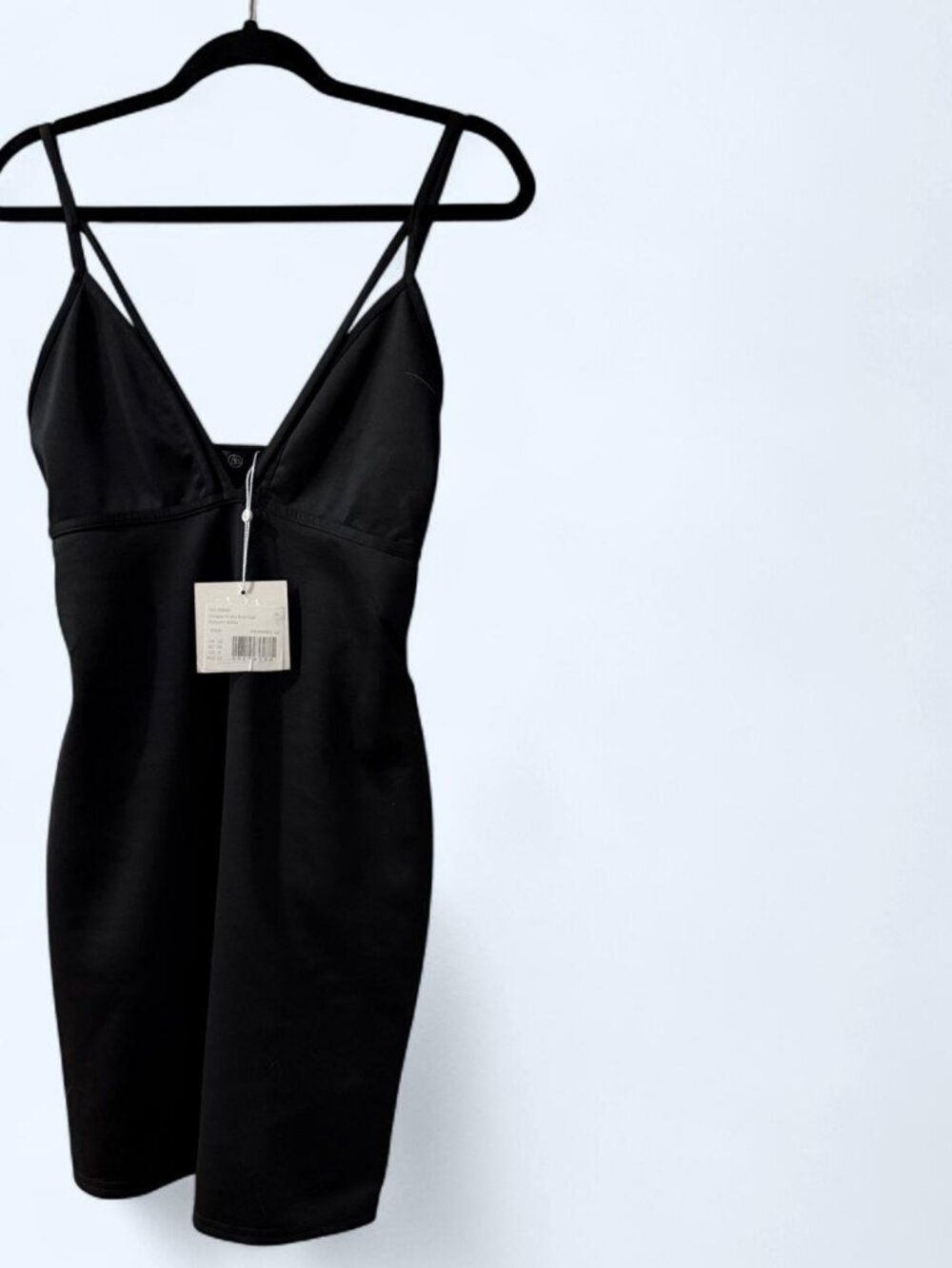 Missguided Black Bodycon Midi Dress Size M NWT